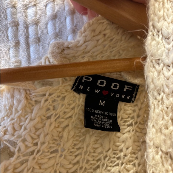 Poof! Cream Textured Cardigan - Picture 2 of 3